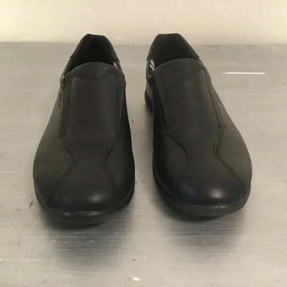ECCO Babett Leather Slip on  Black  Casual Loafer Shoes Black SZ 10 M - Picture 2 of 14